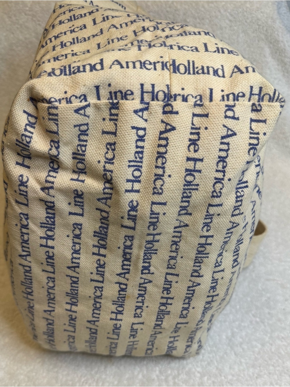 Vintage 80s Holland America Cruise Canvas Tote Bag Promotional - Picture 4 of 9